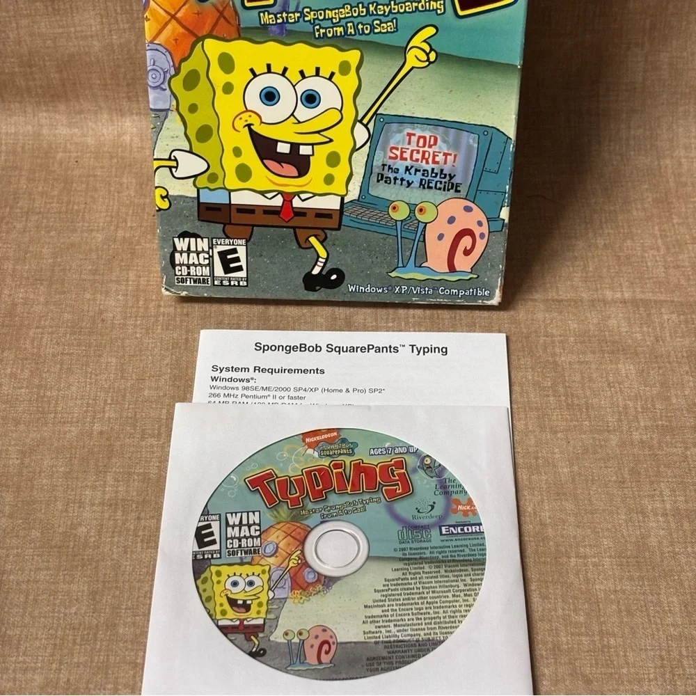 SpongeBob SquarePants Typing CD-ROM 2008